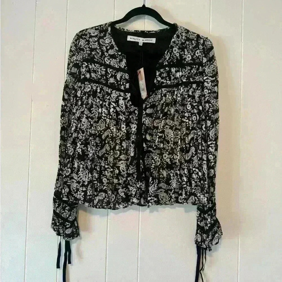 REBECCA MINKOFF QUNN TOP SIZE XS - Picture 1 of 5